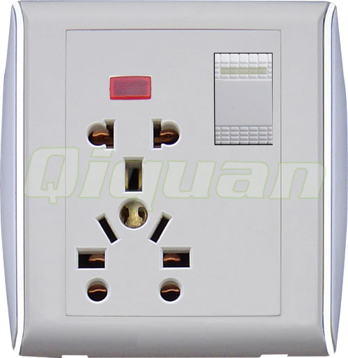 Unitversal socket with Neon