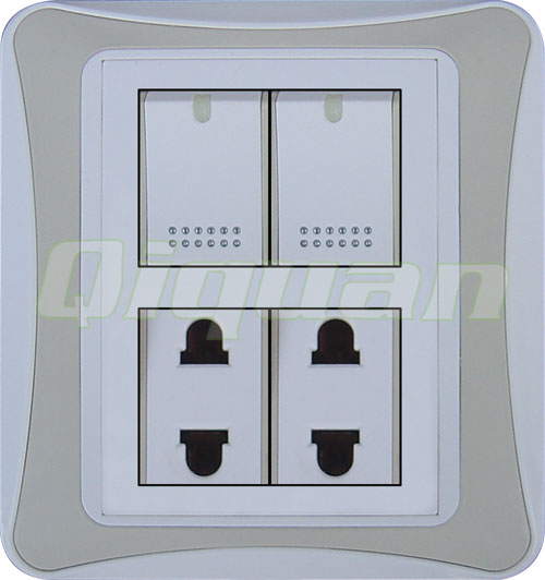 2 Gang With 2 Socket