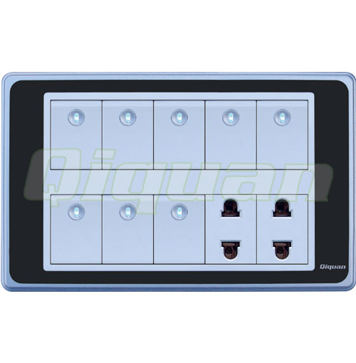 8 gang with 2 socket