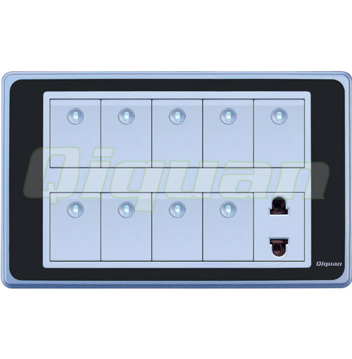9 gang with 1 socket
