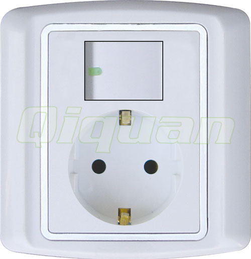Euro Socket With 1 Switch