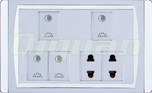 4 gang switch with 2 socket