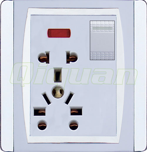 Unitversal socket with Neon