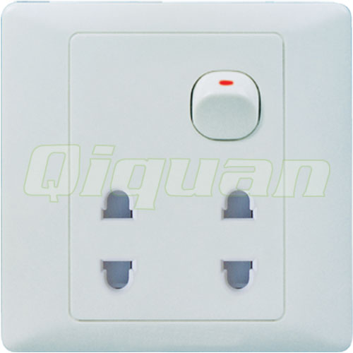 1 Switch With 2 Socket