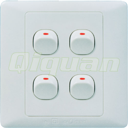 4 Gang 1 Way Switch
