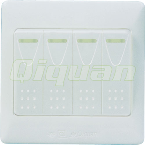 4 Gang 1 Way Switch