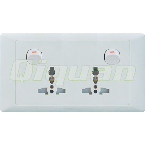 Double Multi-socket with 2 Switch