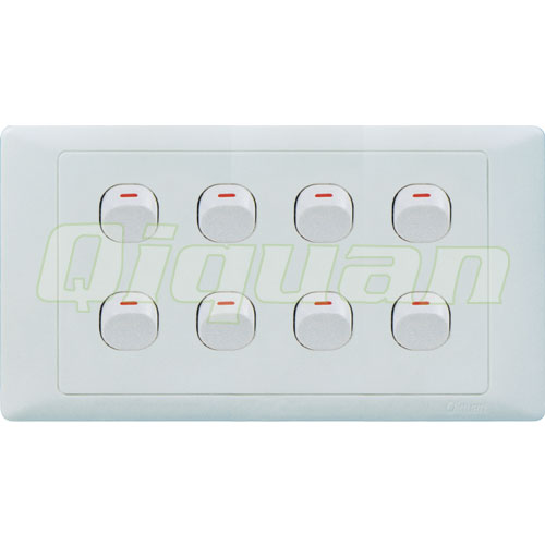 8 Gang 1 Way Switch